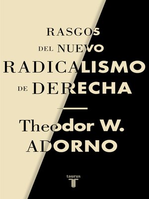 cover image of Rasgos del nuevo radicalismo de derecha